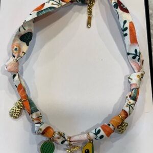 Floral Charm Bracelet with Gold Accents